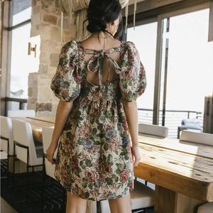 Jillian Floral Babydoll Dress - new without tags